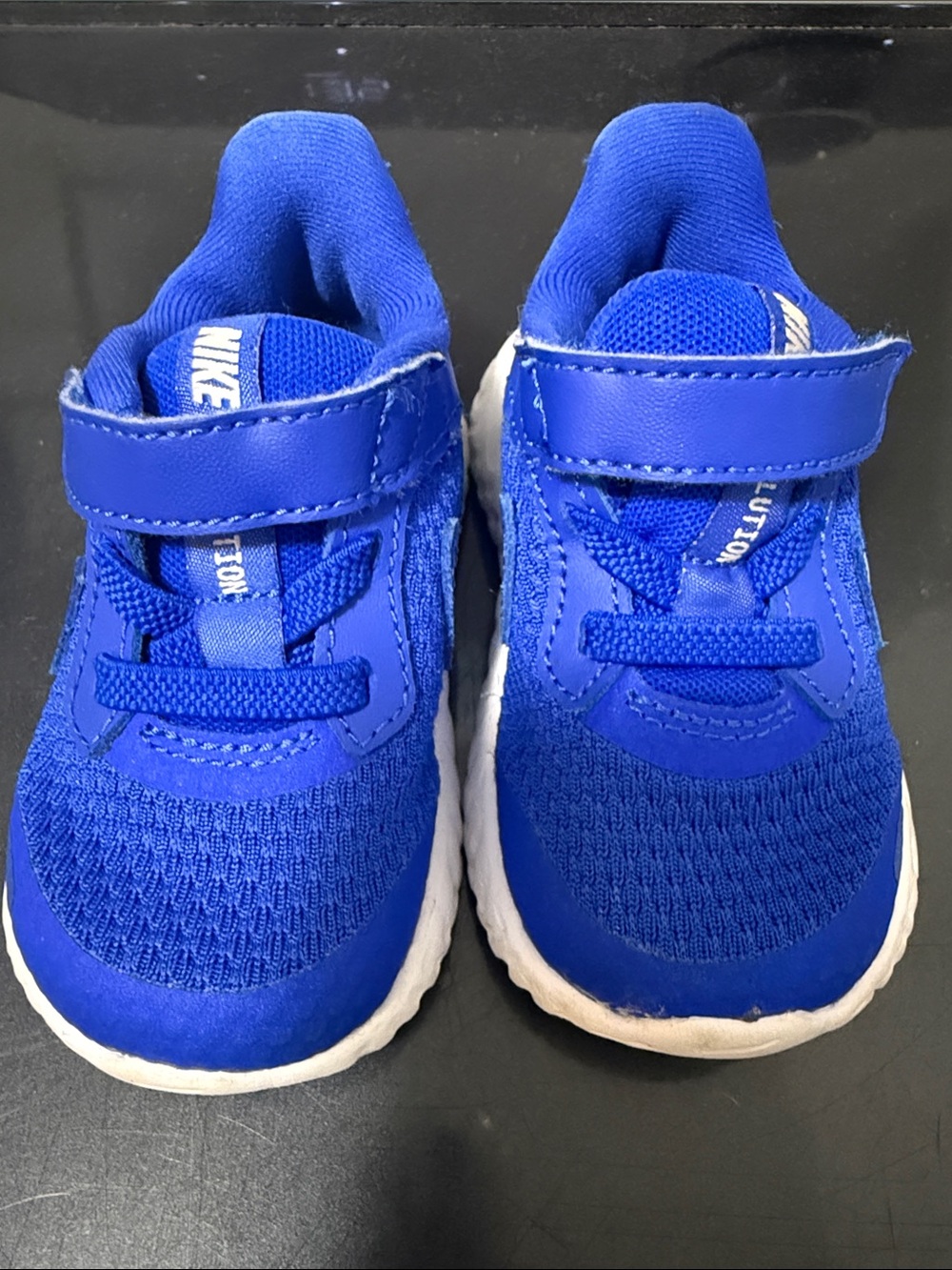Nike Kids Royal Blue Hook-and-Loop Athletic Sneakers
